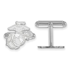 Sterling Silver U.S. Marine Corps Cuff Links